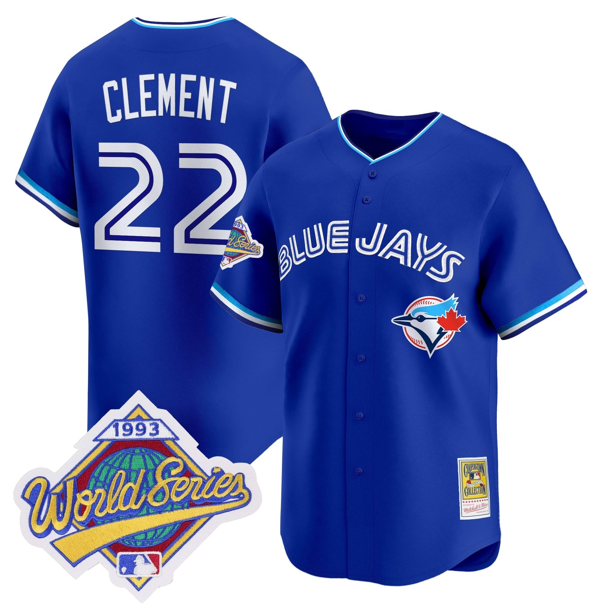 TOR 1993 World Series Vapor Premier Jersey - Throwback Edition - All Stitched