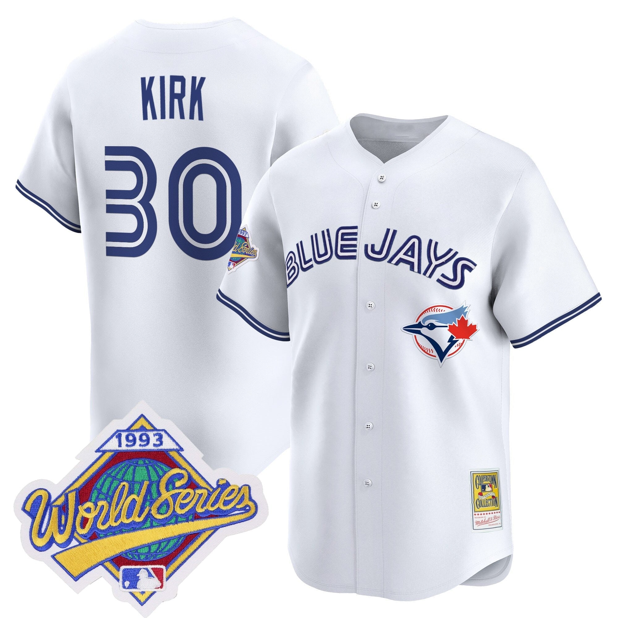TOR 1993 World Series Vapor Premier Jersey - Throwback Edition - All Stitched