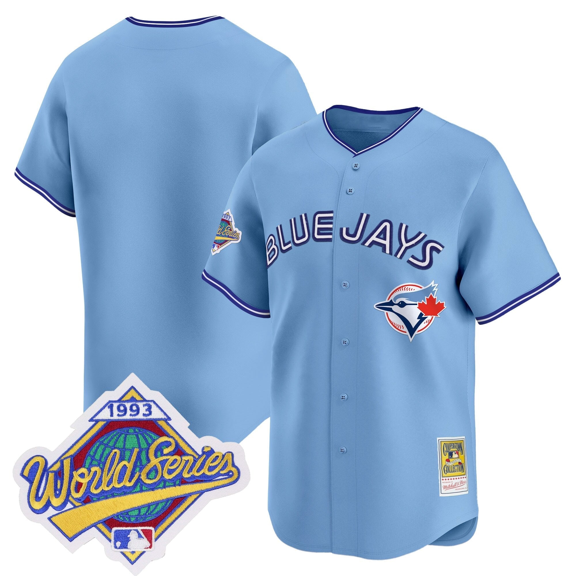 TOR 1993 World Series Vapor Premier Jersey - Throwback Edition - All Stitched