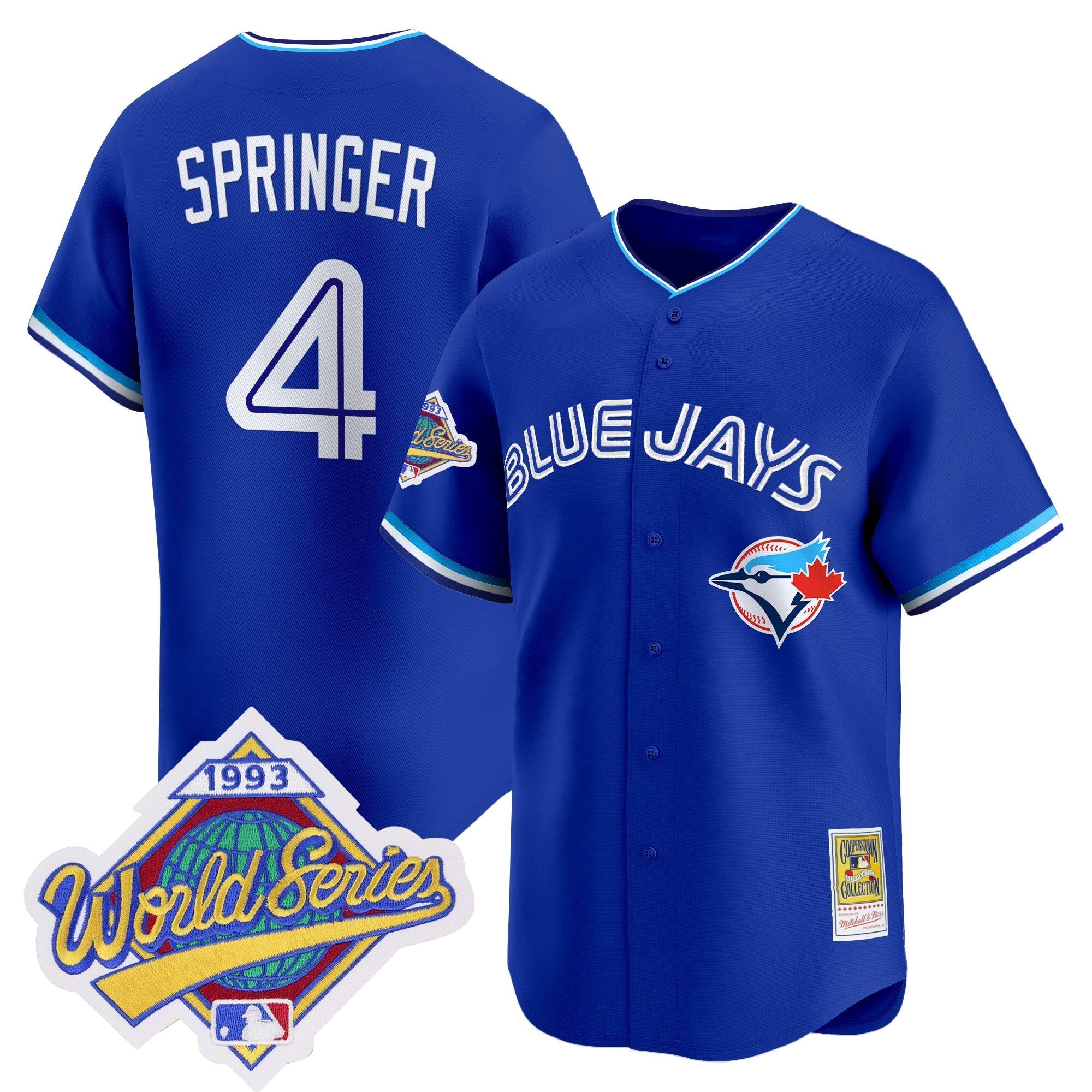 TOR 1993 World Series Vapor Premier Jersey - Throwback Edition - All Stitched