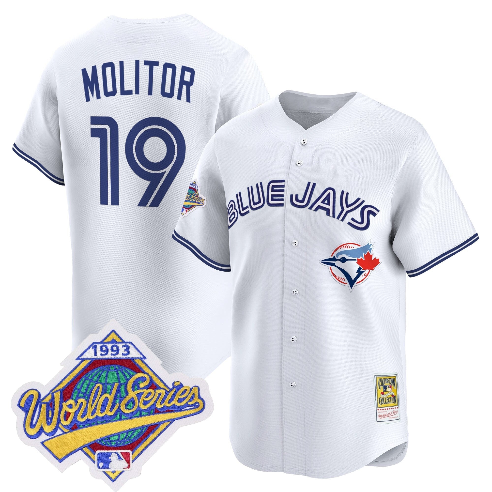 TOR 1993 World Series Vapor Premier Jersey - Throwback Edition - All Stitched