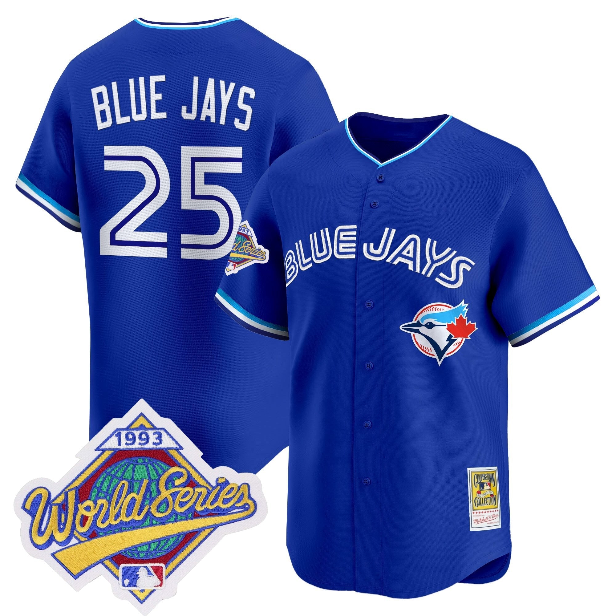 TOR 1993 World Series Vapor Premier Jersey - Throwback Edition - All Stitched