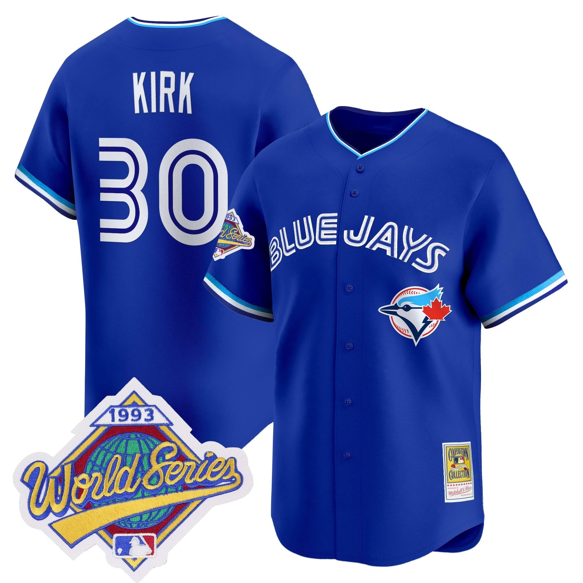 TOR 1993 World Series Vapor Premier Jersey - Throwback Edition - All Stitched