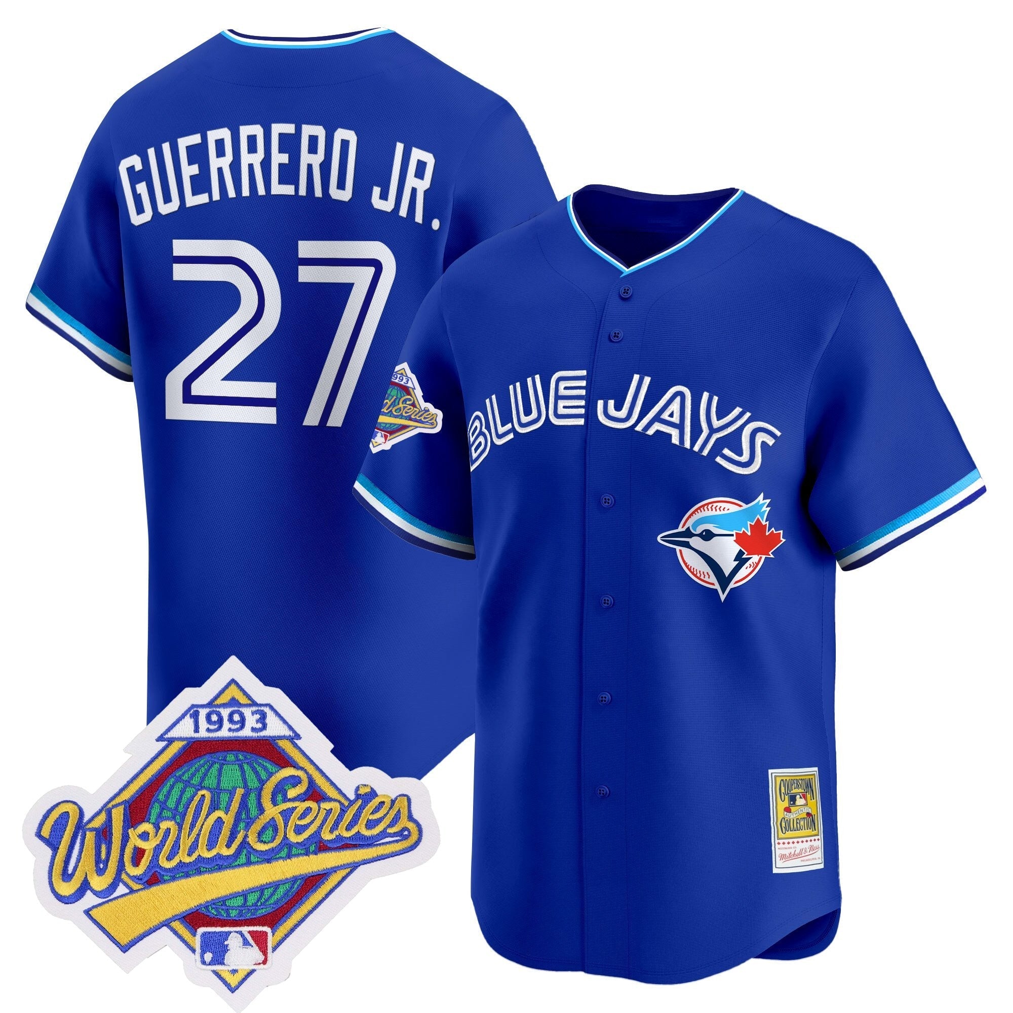 TOR 1993 World Series Vapor Premier Jersey - Throwback Edition - All Stitched