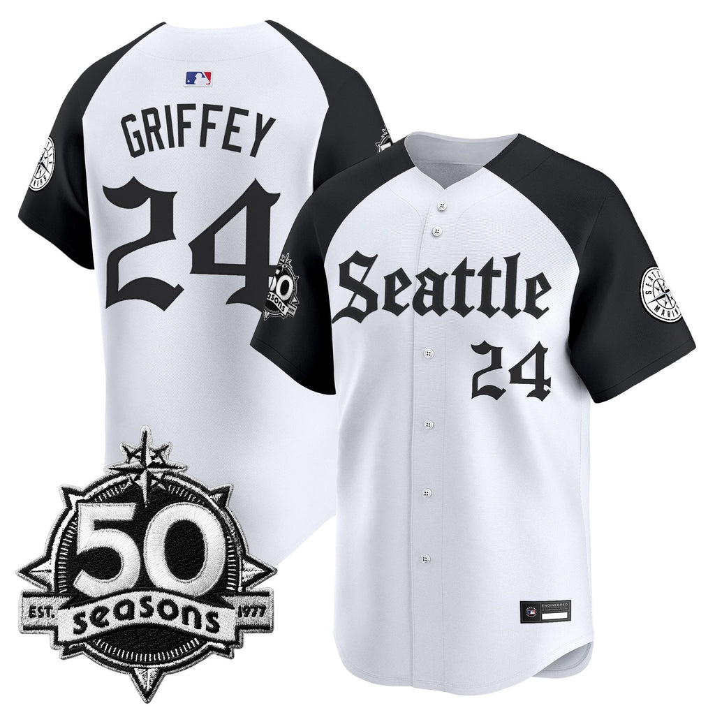 SEA 50 Seasons Patch Vapor Premier Limited Jersey - Gothic Edition - All Stitched