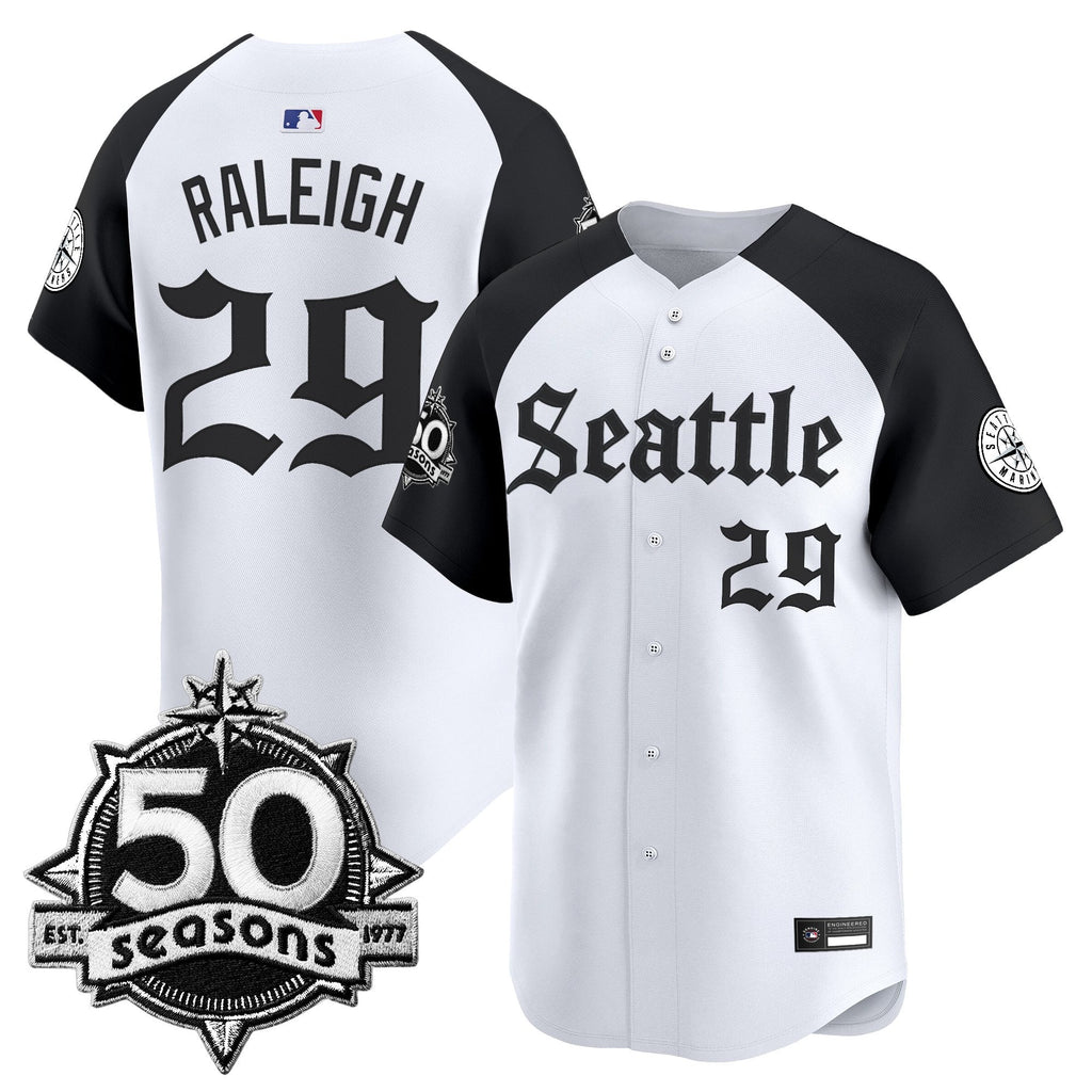 SEA 50 Seasons Patch Vapor Premier Limited Jersey - Gothic Edition - All Stitched