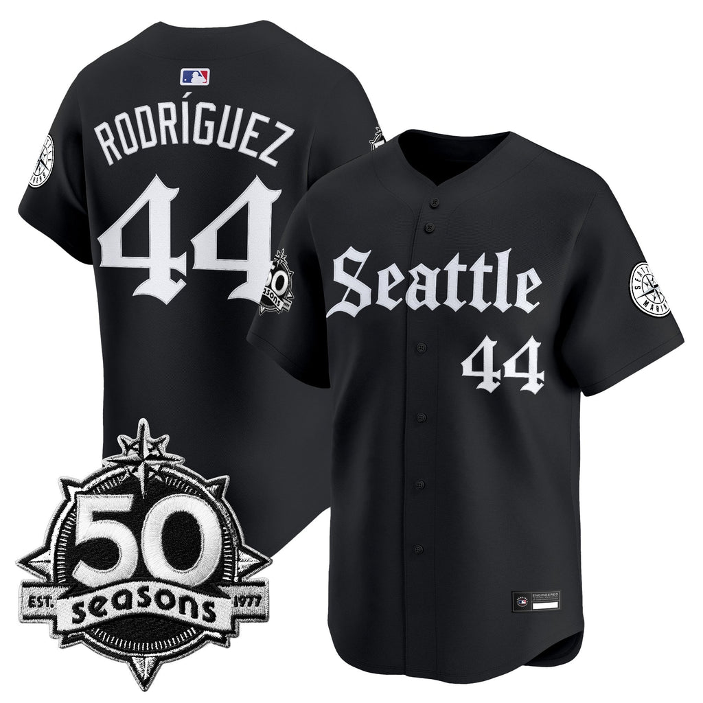 SEA 50 Seasons Patch Vapor Premier Limited Jersey - Gothic Edition - All Stitched