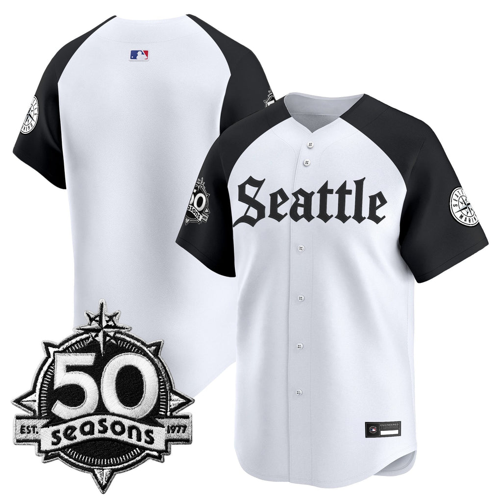 SEA 50 Seasons Patch Vapor Premier Limited Jersey - Gothic Edition - All Stitched