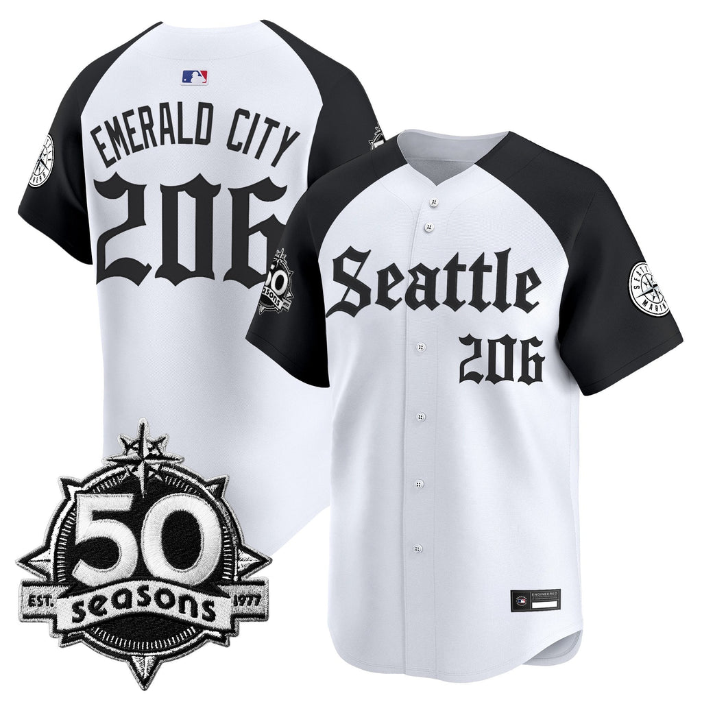 SEA 50 Seasons Patch Vapor Premier Limited Jersey - Gothic Edition - All Stitched