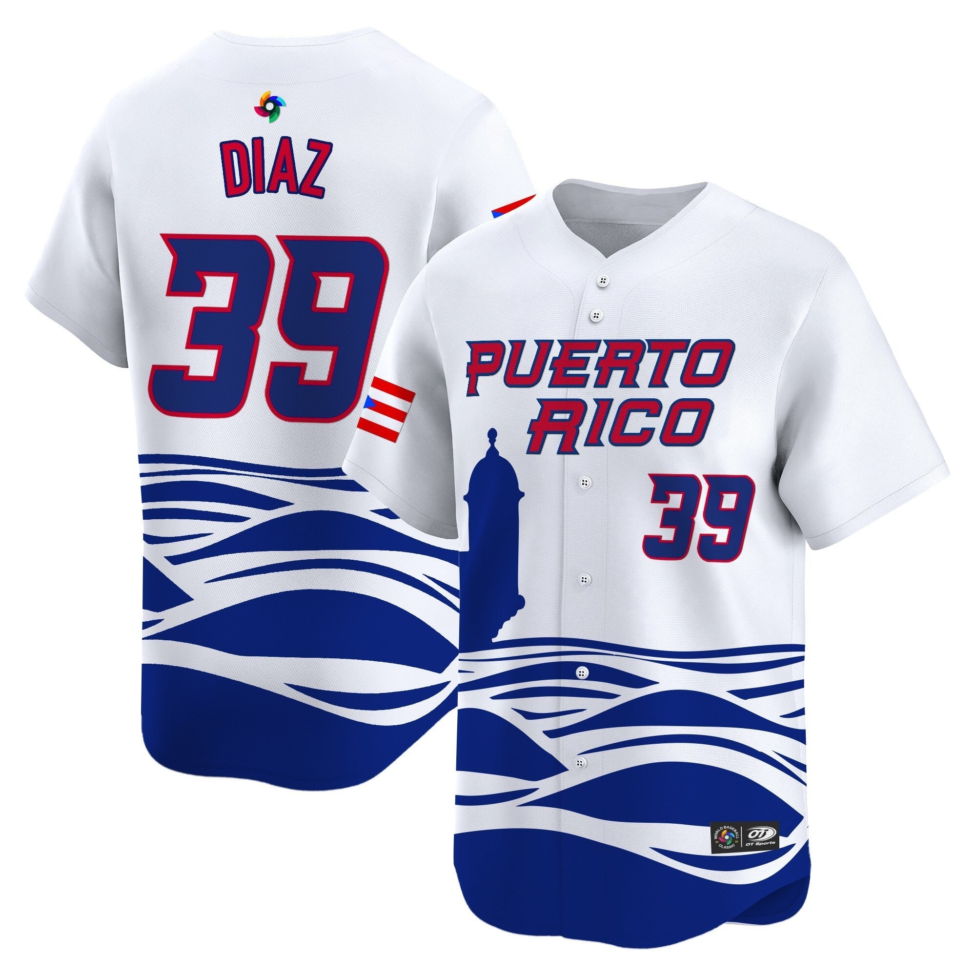 Team Puerto Rico World Baseball Classic Vapor Premier Jersey - 2026 Roster - All Stitched