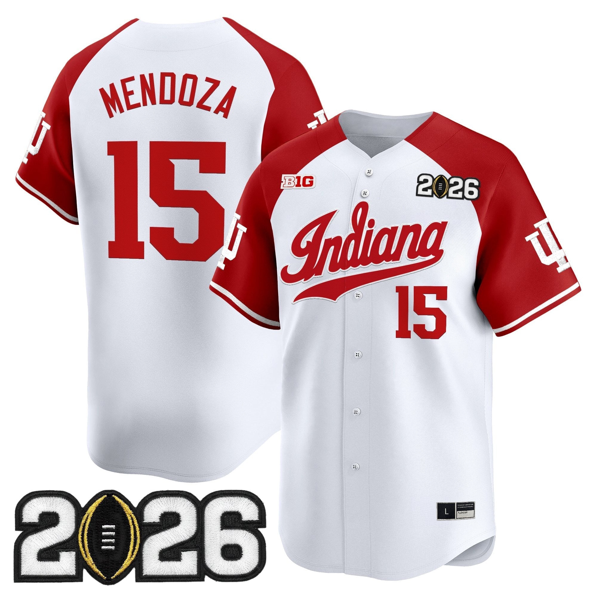 Ind 2026 CFP Final Patch Vapor Baseball Jersey - All Stitched
