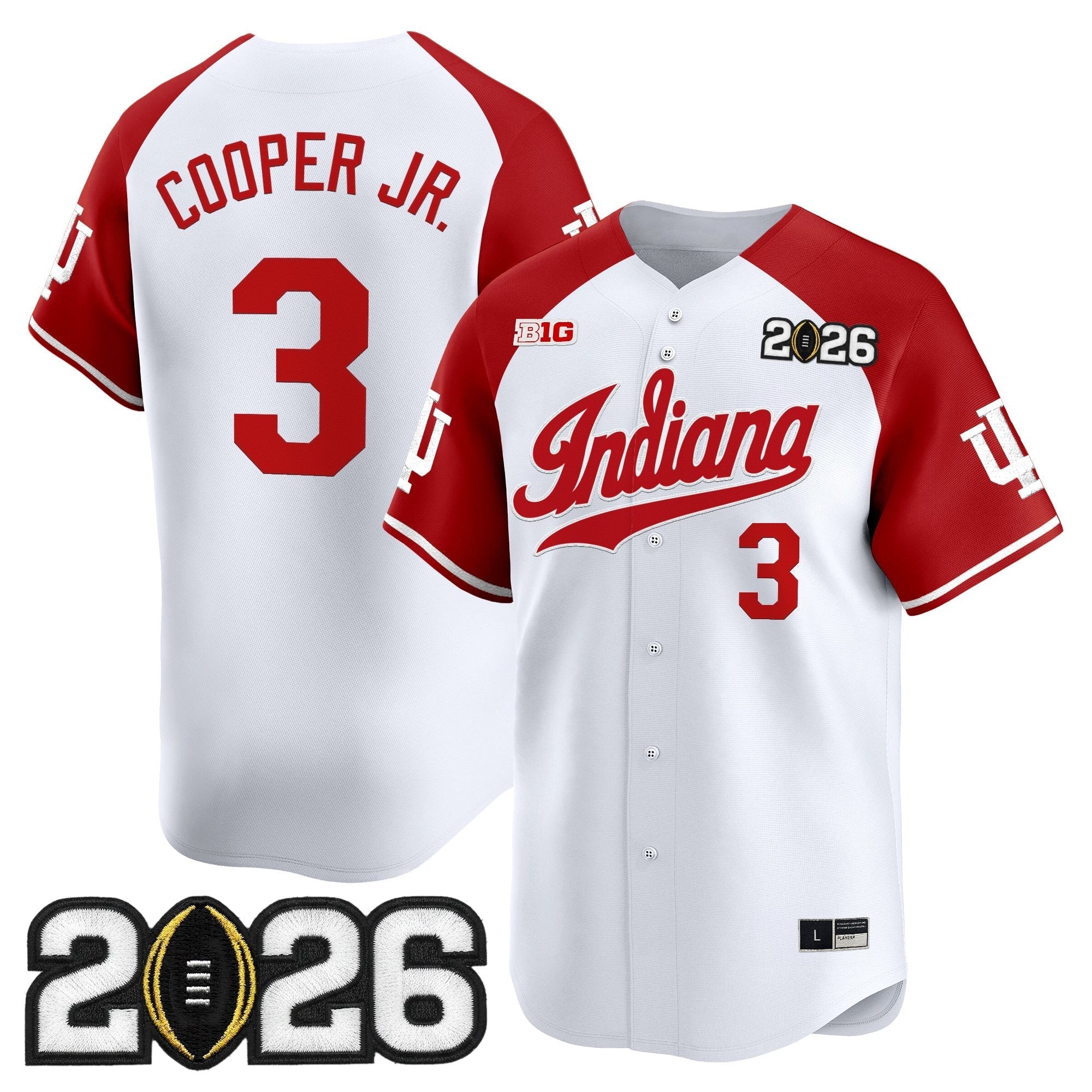 Ind 2026 CFP Final Patch Vapor Baseball Jersey - All Stitched