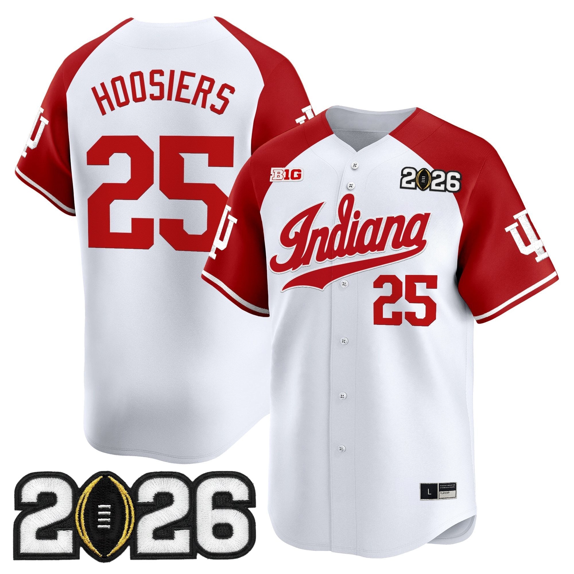 Ind 2026 CFP Final Patch Vapor Baseball Jersey - All Stitched
