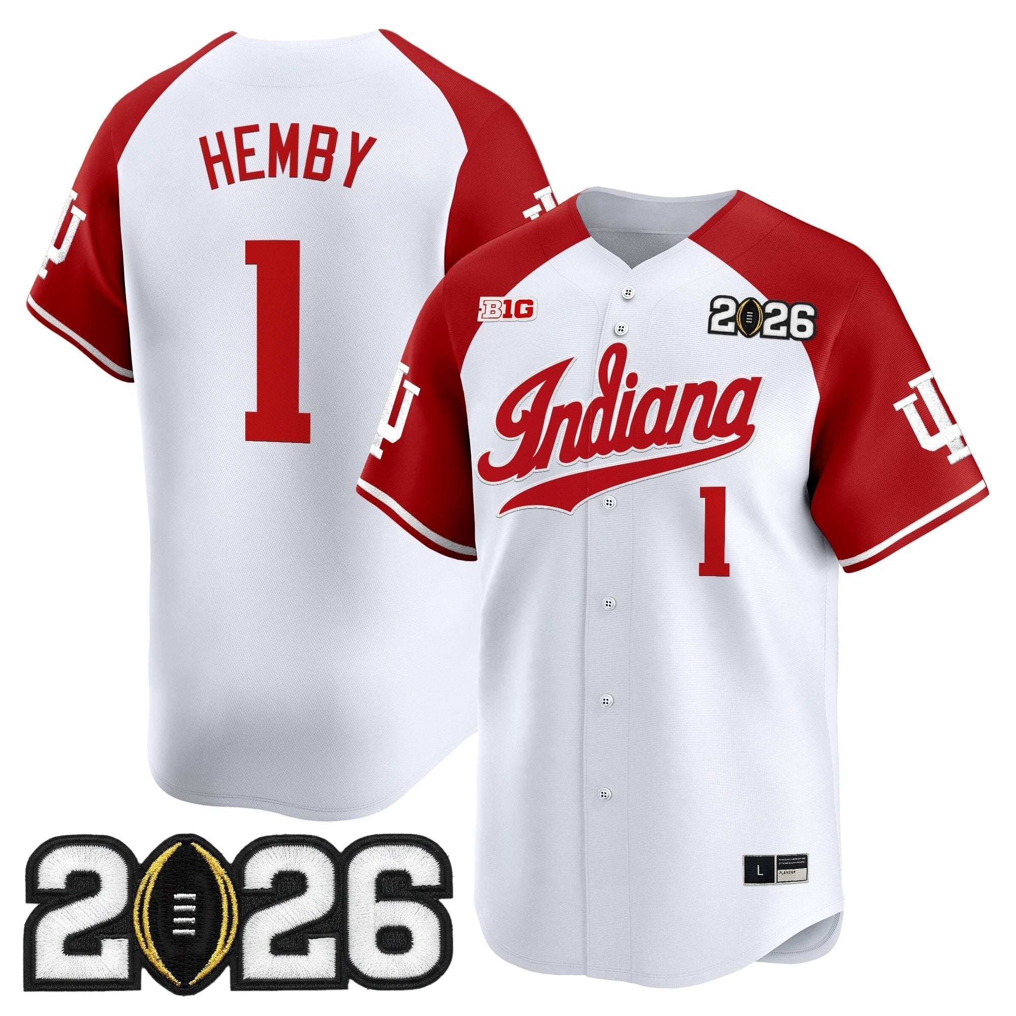 Ind 2026 CFP Final Patch Vapor Baseball Jersey - All Stitched