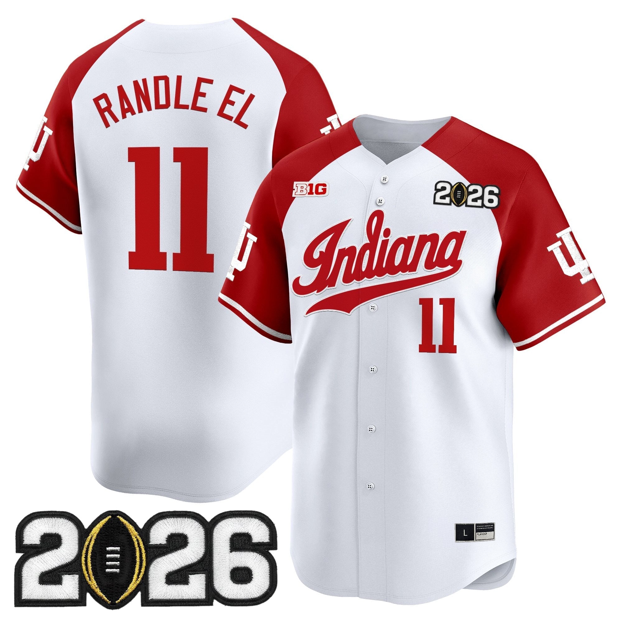 Ind 2026 CFP Final Patch Vapor Baseball Jersey - All Stitched