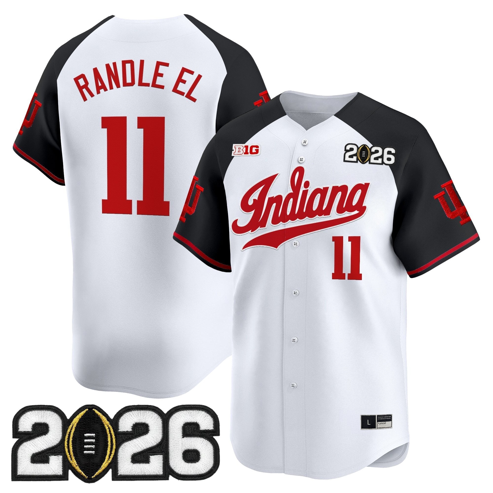 Ind 2026 CFP Final Patch Vapor Baseball Jersey - All Stitched