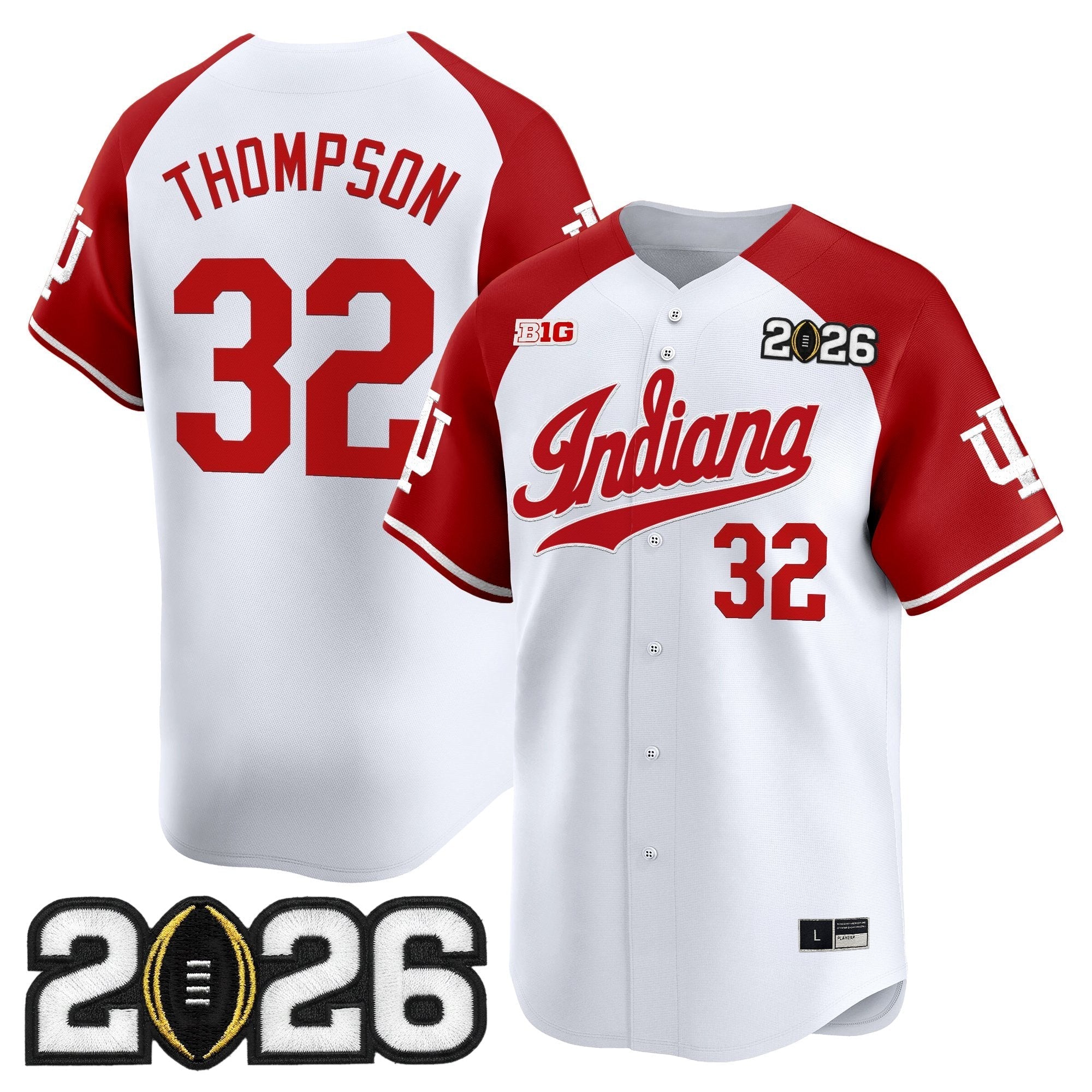 Ind 2026 CFP Final Patch Vapor Baseball Jersey - All Stitched