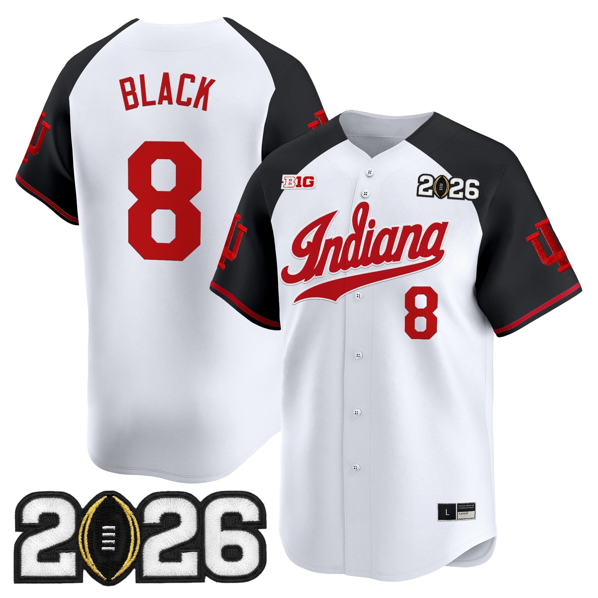 Ind 2026 CFP Final Patch Vapor Baseball Jersey - All Stitched