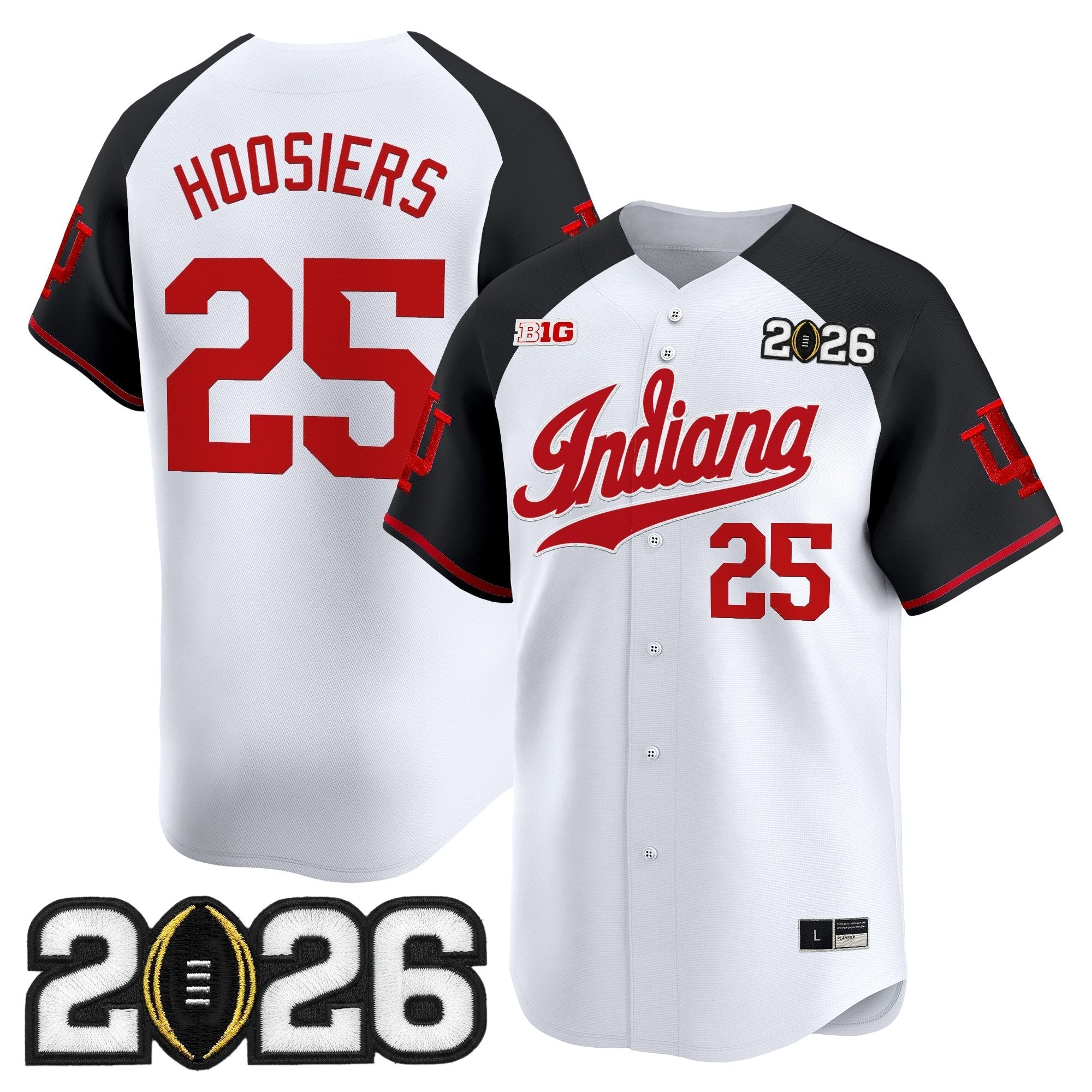 Ind 2026 CFP Final Patch Vapor Baseball Jersey - All Stitched