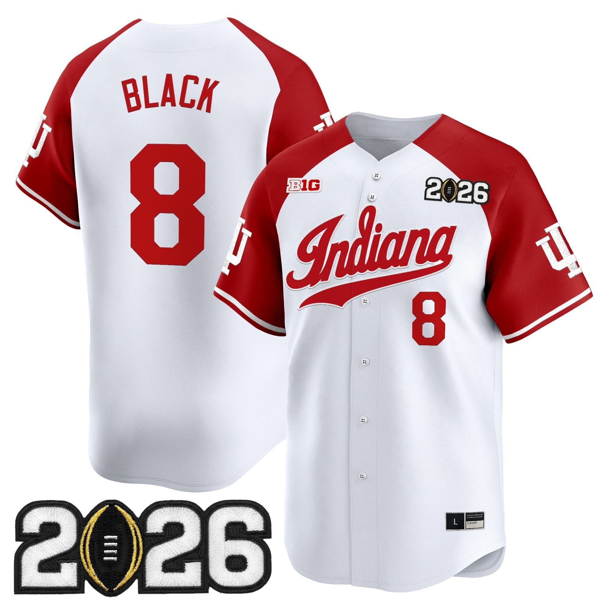 Ind 2026 CFP Final Patch Vapor Baseball Jersey - All Stitched