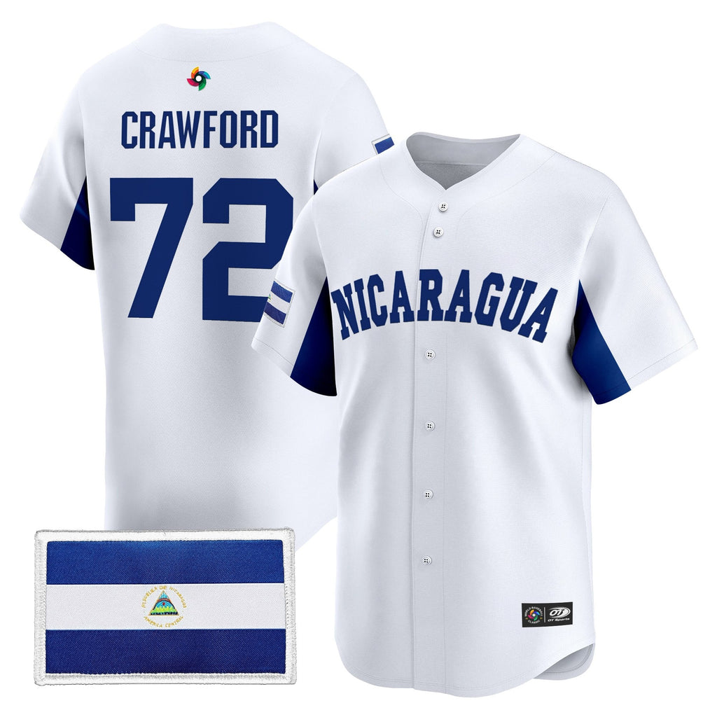Team Nicaragua 2026 World Baseball Classic Vapor Premier Jersey - All Stitched