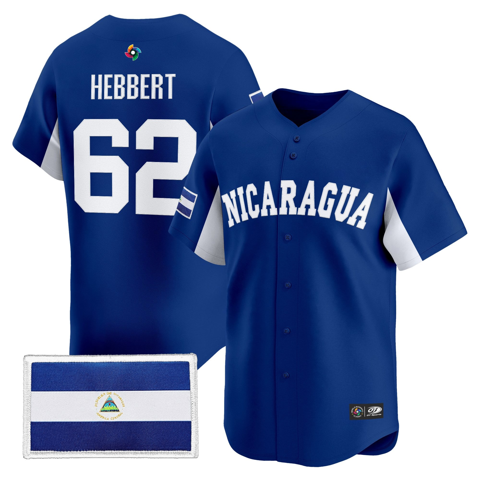 Team Nicaragua 2026 World Baseball Classic Vapor Premier Jersey - All Stitched
