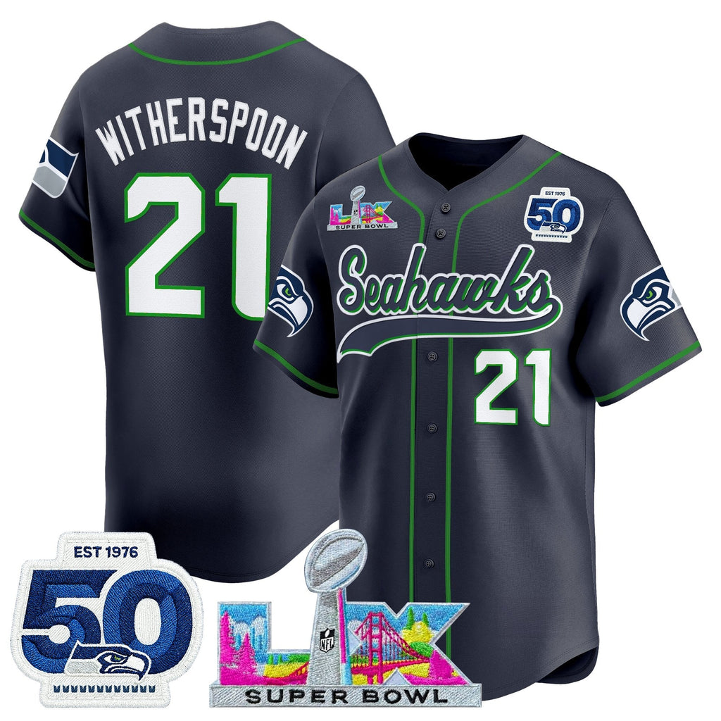 SEA Super Bowl LX Vapor Baseball Jersey - All Stitched