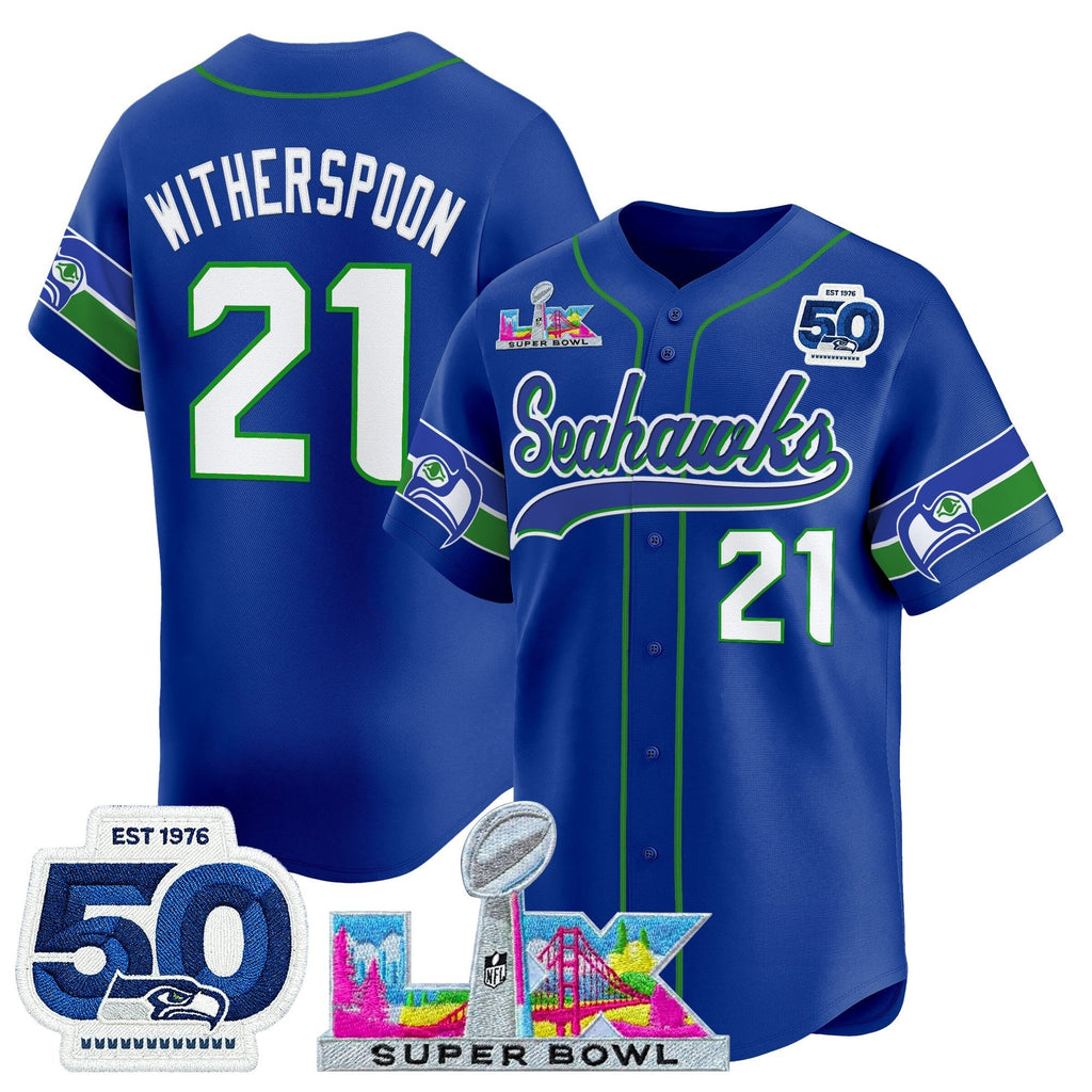 SEA Super Bowl LX Vapor Baseball Jersey - All Stitched