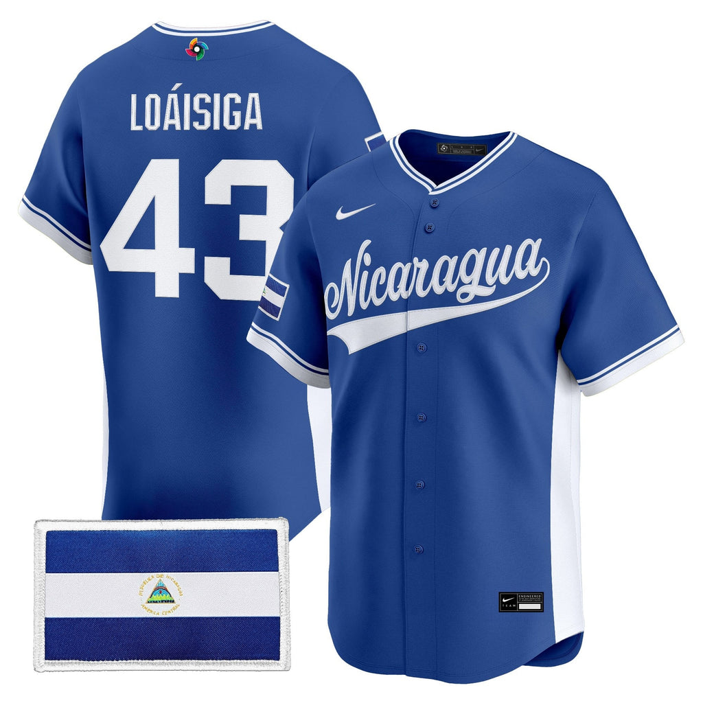 Team Nicaragua 2026 World Baseball Classic Vapor Premier Jersey - All Stitched