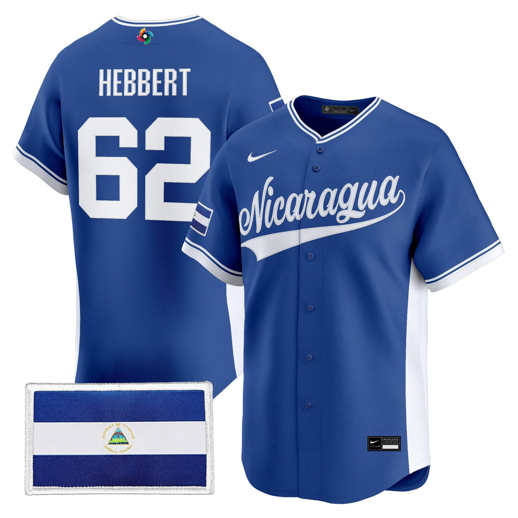 Team Nicaragua 2026 World Baseball Classic Vapor Premier Jersey - All Stitched