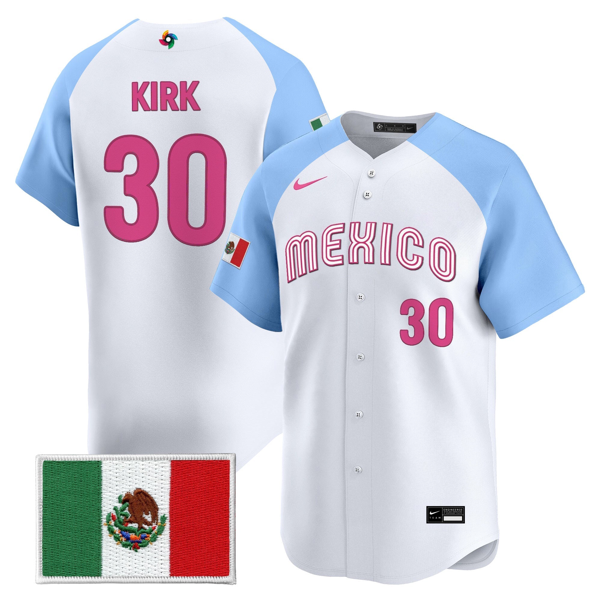 Team Mexico World Baseball Classic Vapor Premier Jersey - 2026 Roster - All Stitched