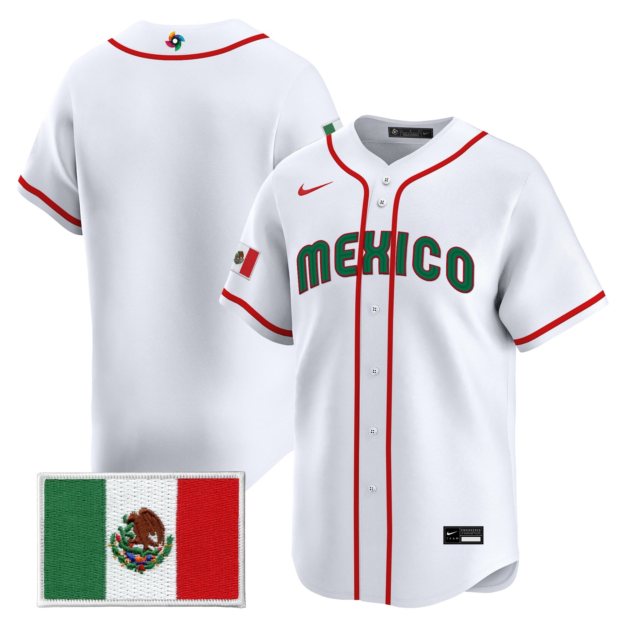 Team Mexico World Baseball Classic Vapor Premier Jersey - 2026 Roster - All Stitched