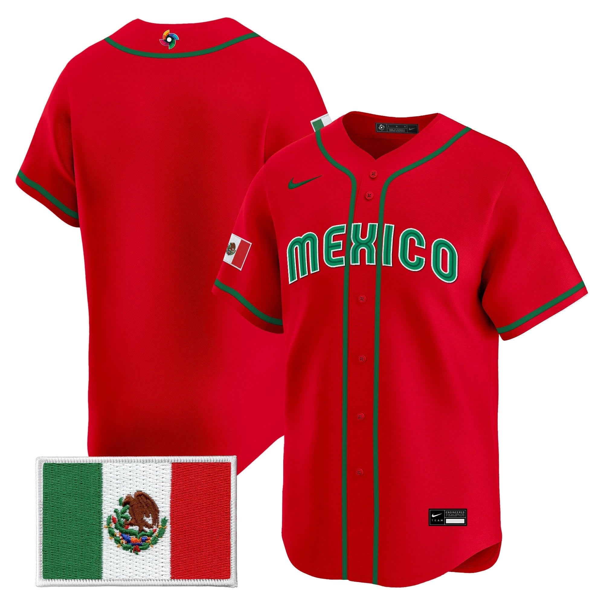 Team Mexico World Baseball Classic Vapor Premier Jersey - 2026 Roster - All Stitched