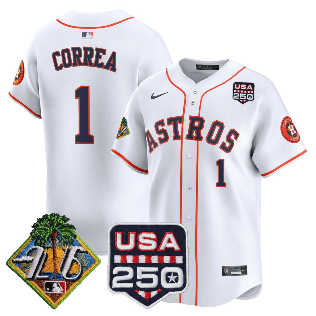 HOU 2026 Spring Training & 250America Patch Vapor Premier Limited Jersey - All Stitched