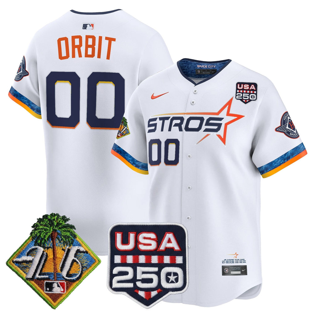 HOU 2026 Spring Training & 250America Patch Vapor Premier Limited Jersey - All Stitched