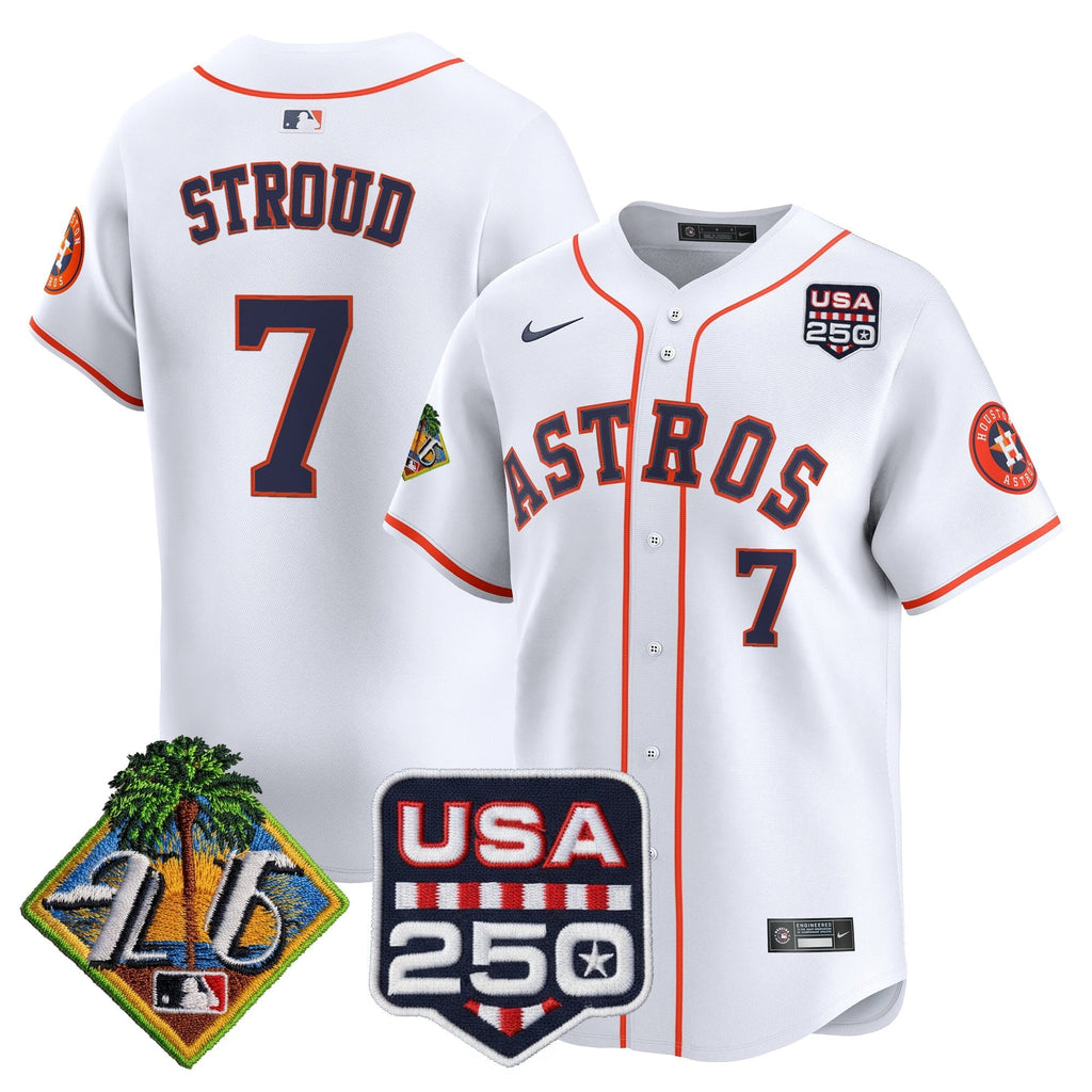 HOU 2026 Spring Training & 250America Patch Vapor Premier Limited Jersey - All Stitched