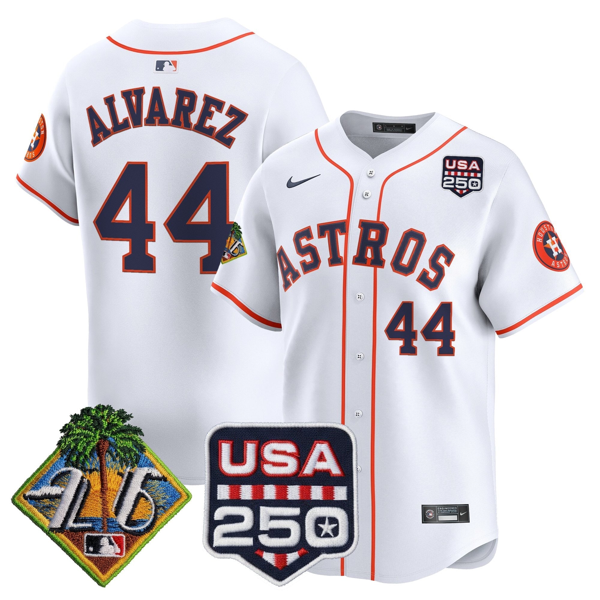 HOU 2026 Spring Training & 250America Patch Vapor Premier Limited Jersey - All Stitched