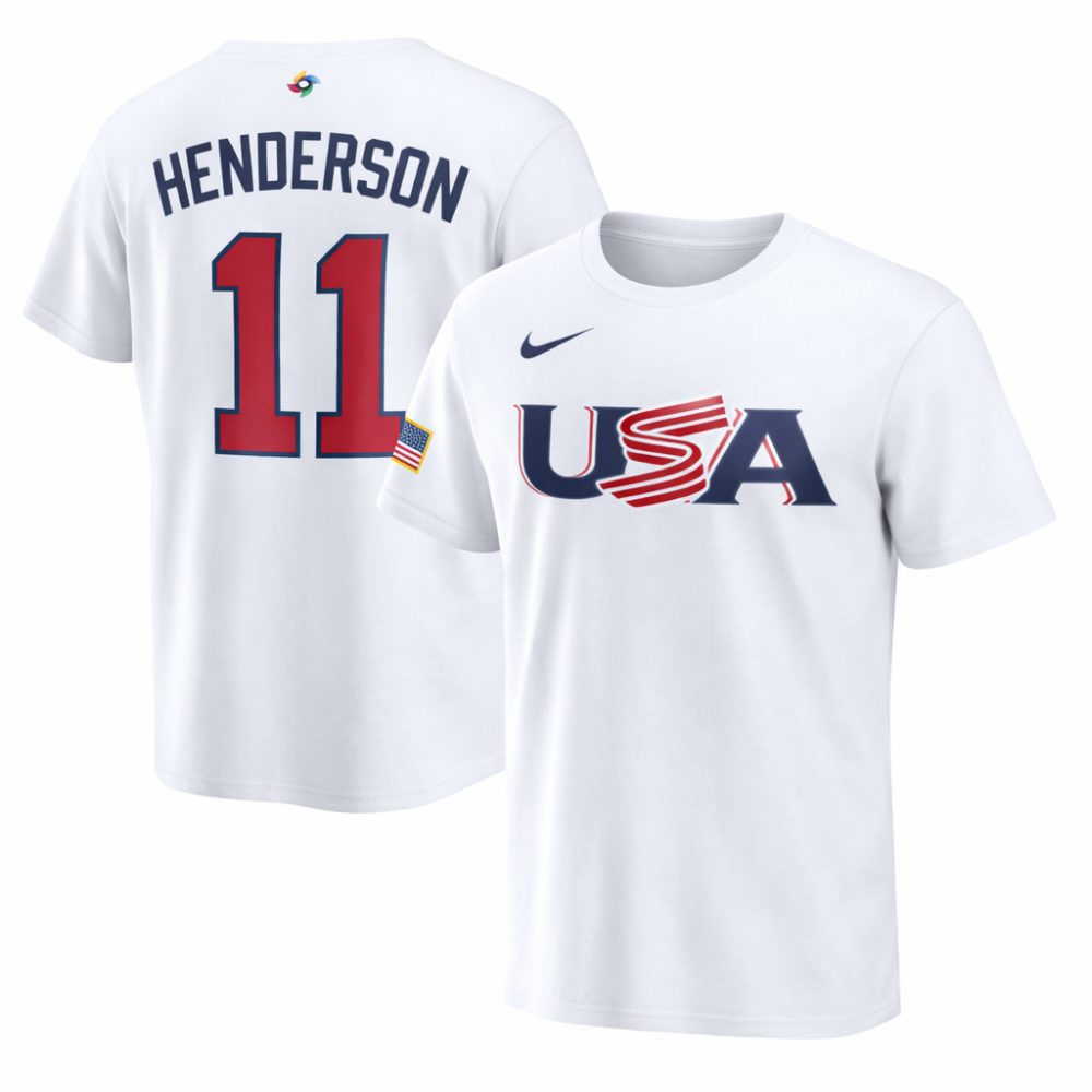 11 Gunnar Henderson Usa 2026 World Baseball Classic Baseball Jersey Team Usa Wbc 2026 Merch Navy