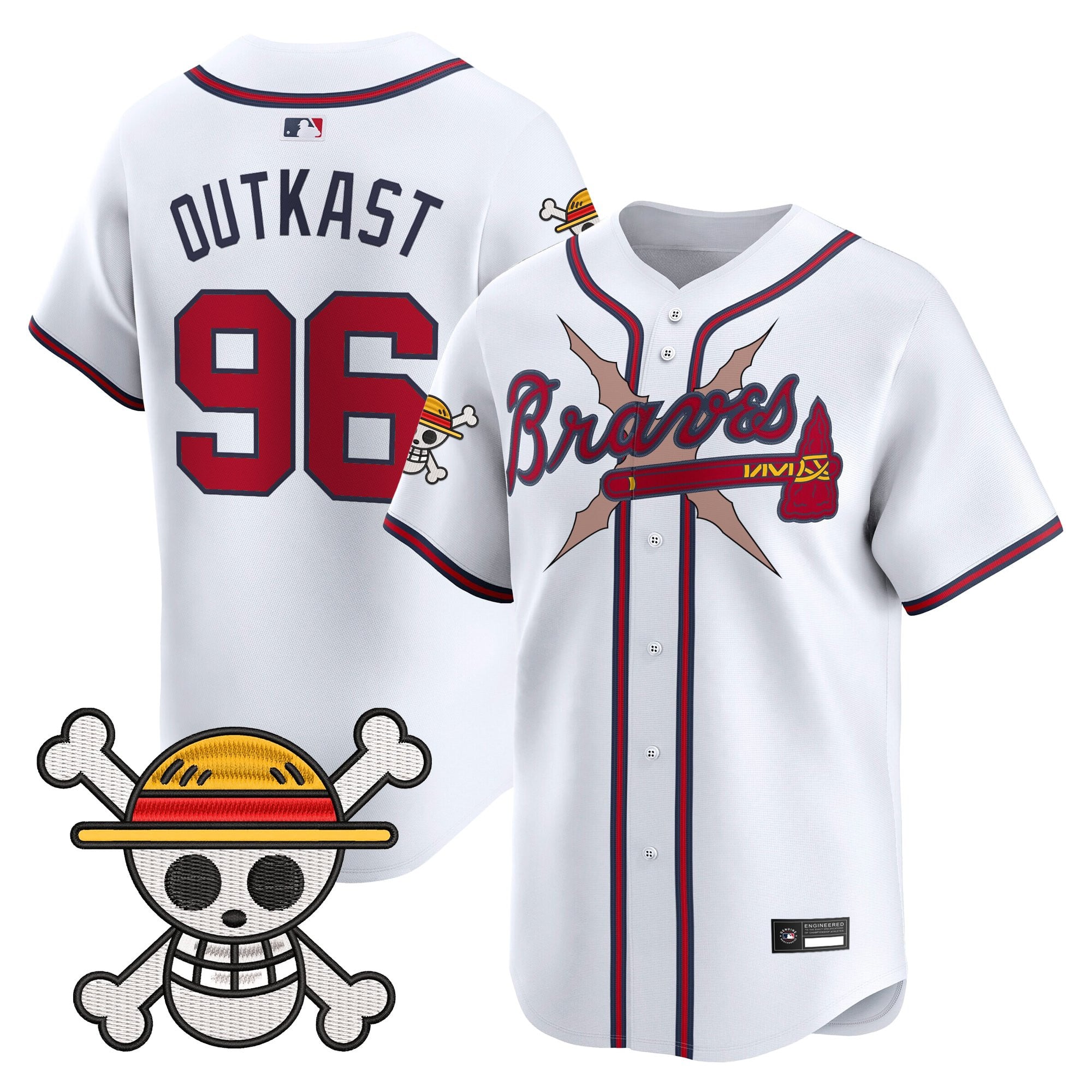 Atlanta Braves x  OP Vapor Premier Limited Jersey - Stitched