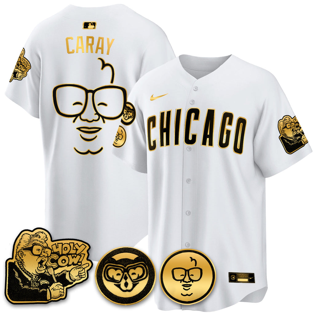 CHC Limited Jersey - Harry Caray "Holy Cow" Patch - All Stitched
