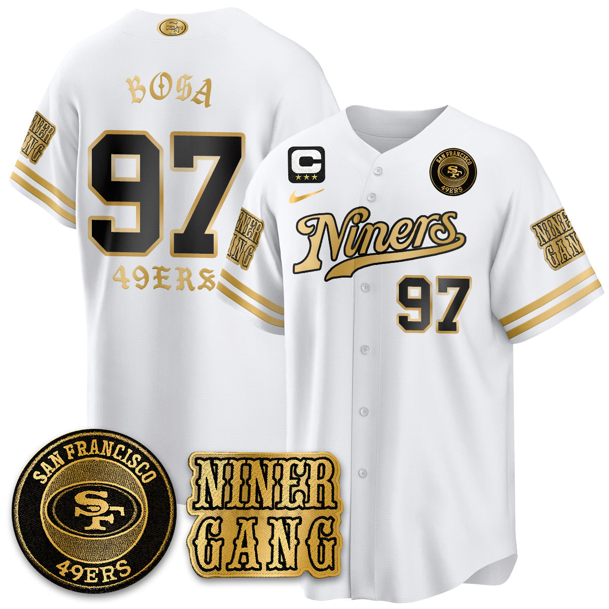 SF Born x Raised Baseball Men Jersey - All Stitched