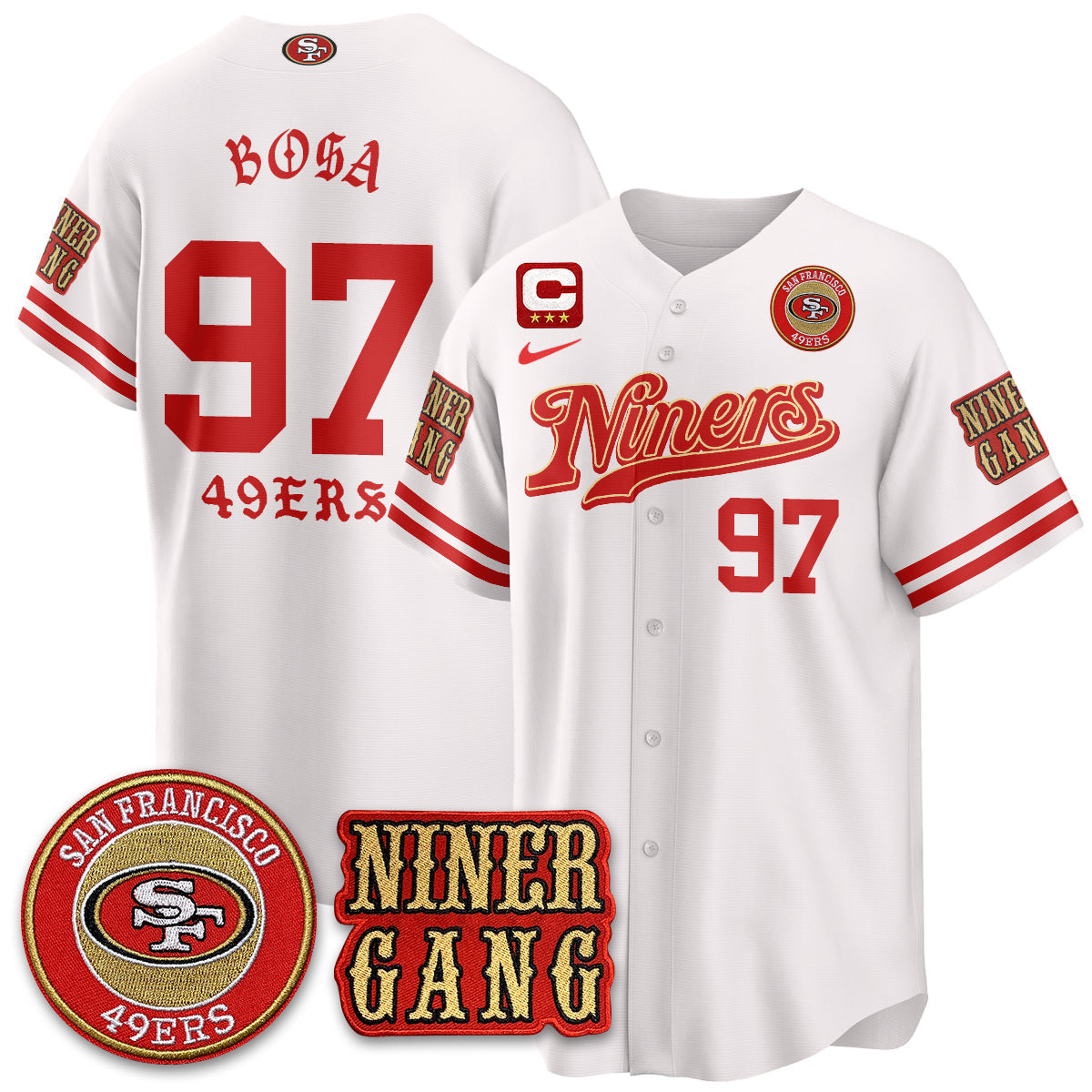 SF Born x Raised Baseball Men Jersey - All Stitched
