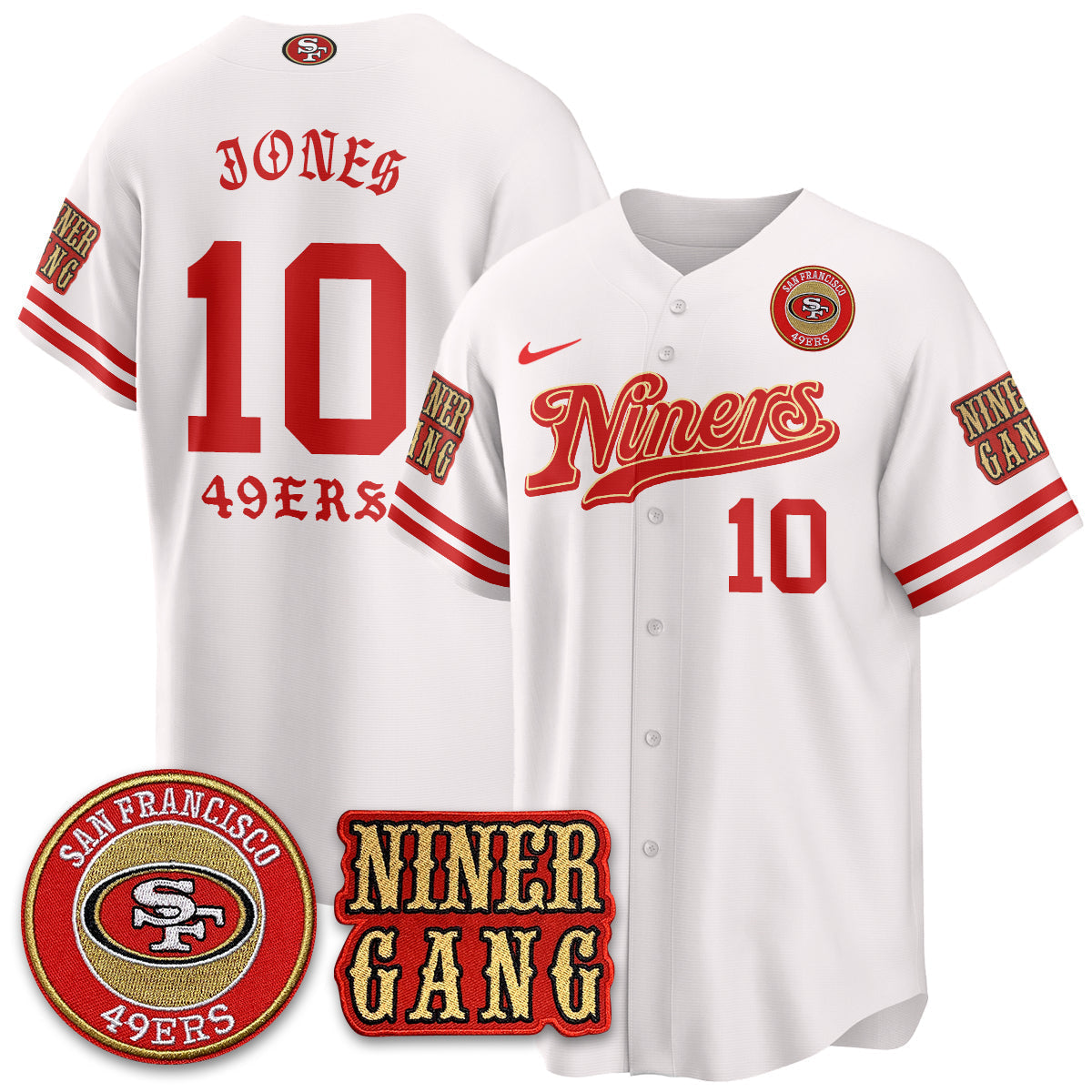 SF Born x Raised Baseball Men Jersey - All Stitched