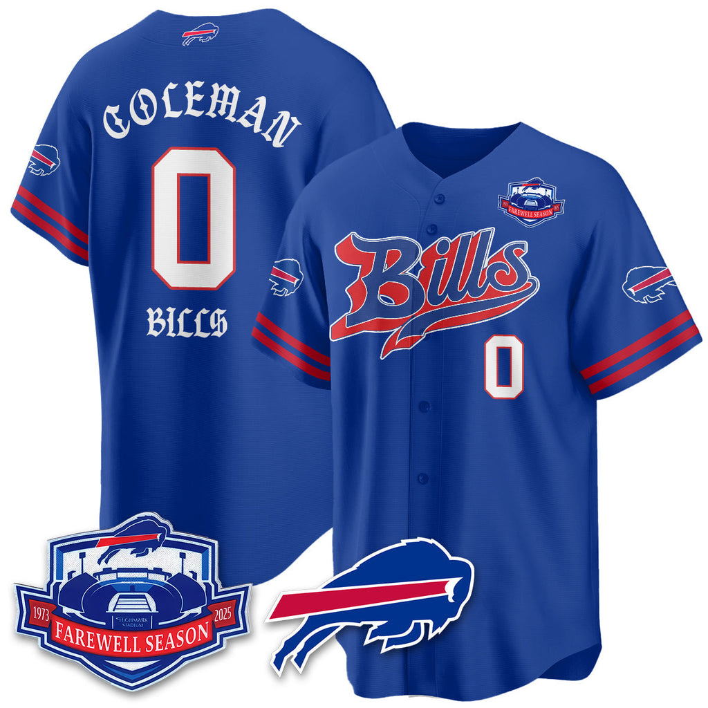 BUF Born x Raised Baseball Men Jersey - All Stitched