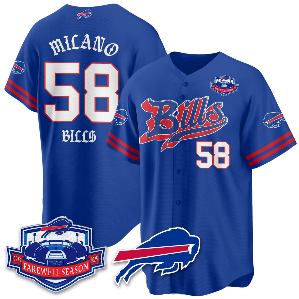 BUF Born x Raised Baseball Men Jersey - All Stitched