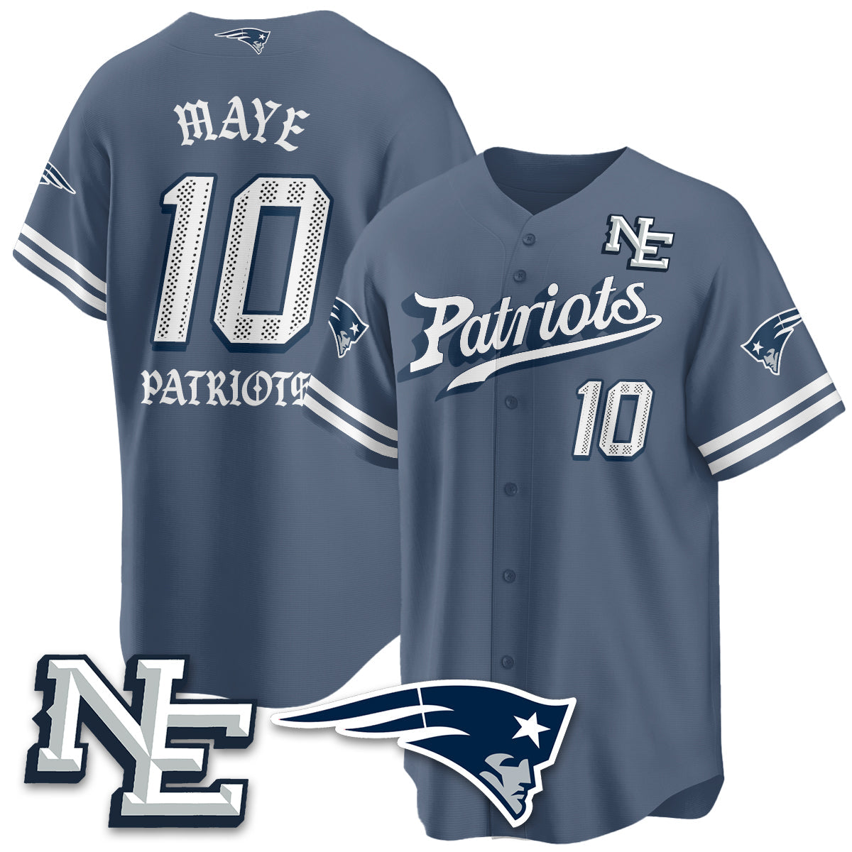 NE Born x Raised Baseball Men Jersey - All Stitched