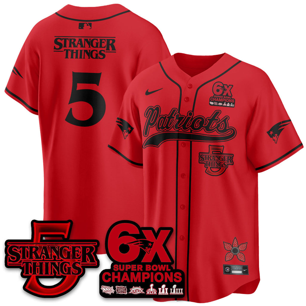 NE Stranger Things Vapor Limited Baseball Men Jersey - All Stitched