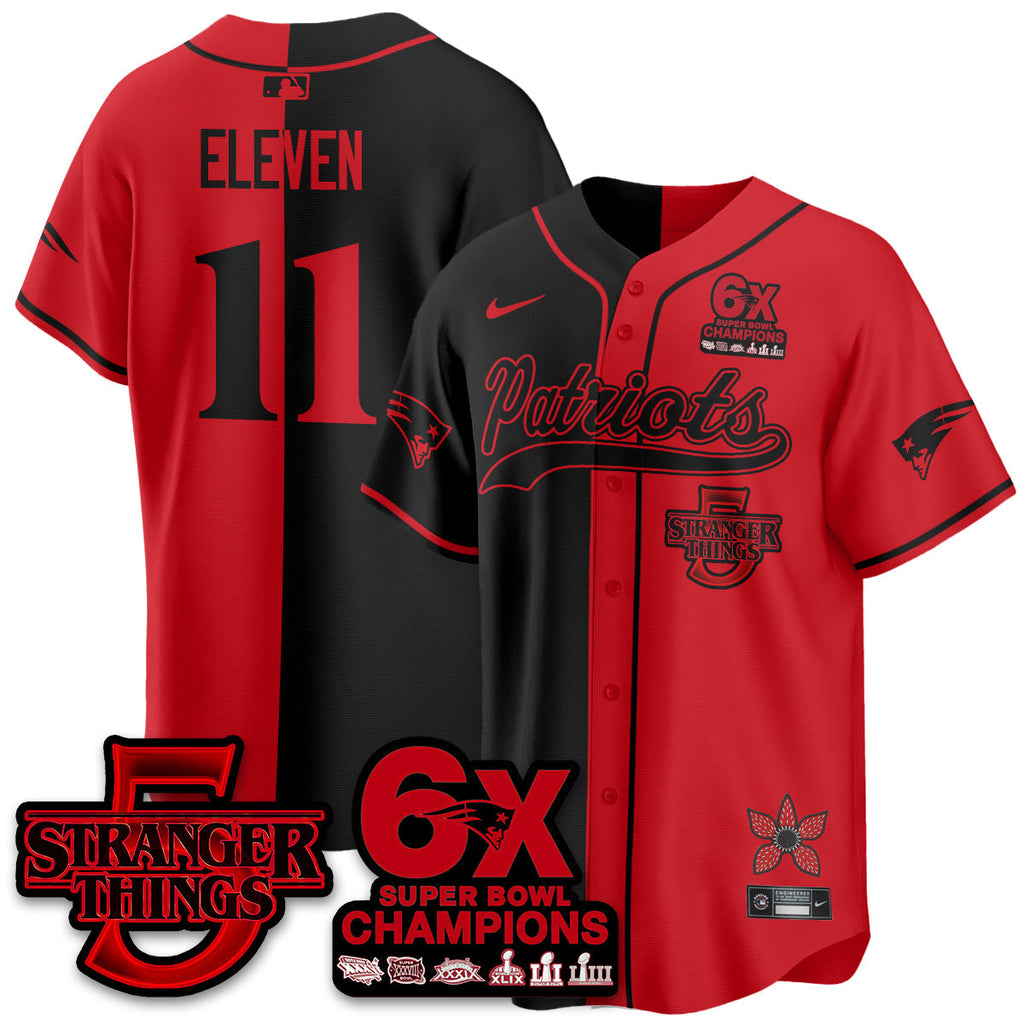 NE Stranger Things Vapor Limited Baseball Men Jersey - All Stitched