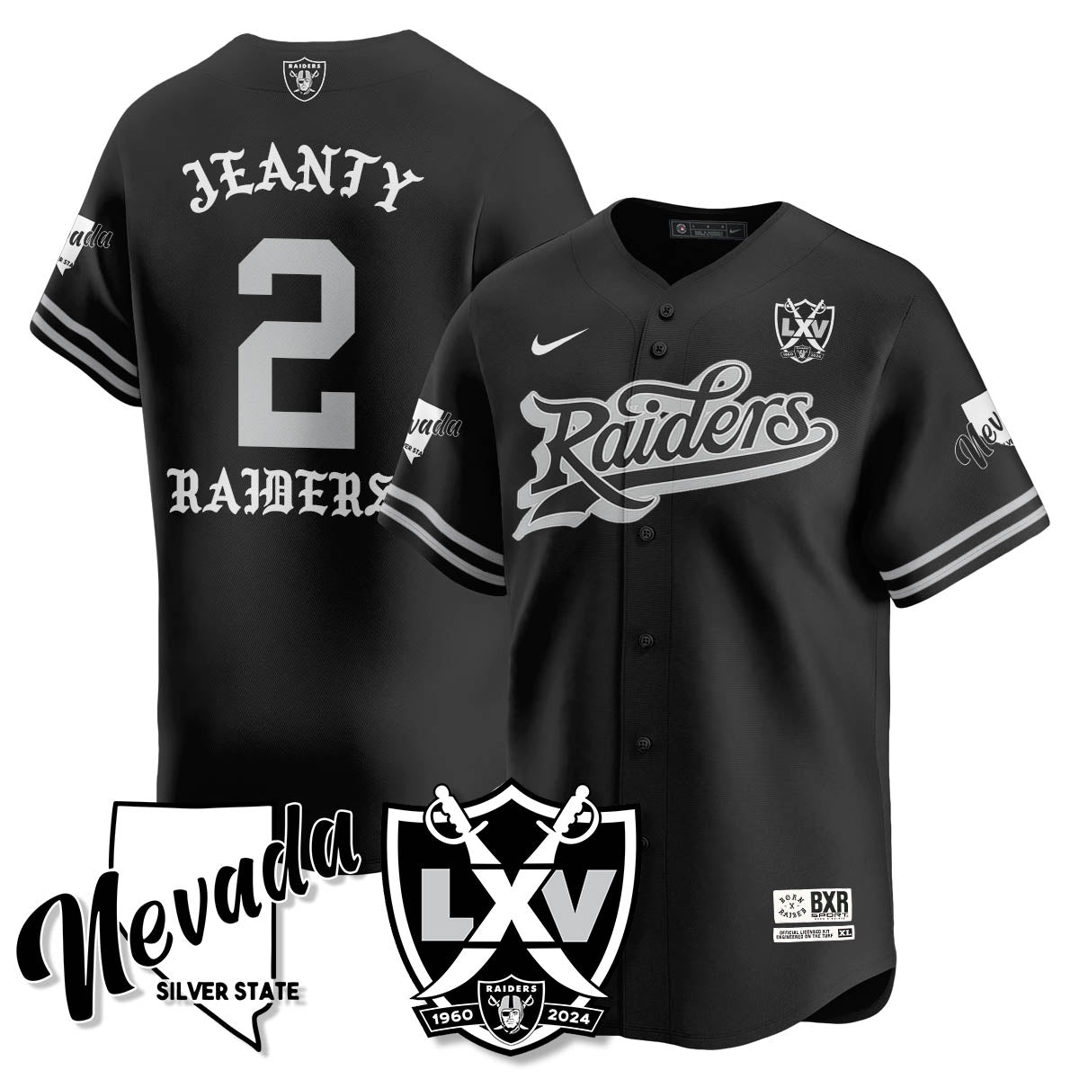 LVR Born x Raised Baseball Men Jersey - All Stitched