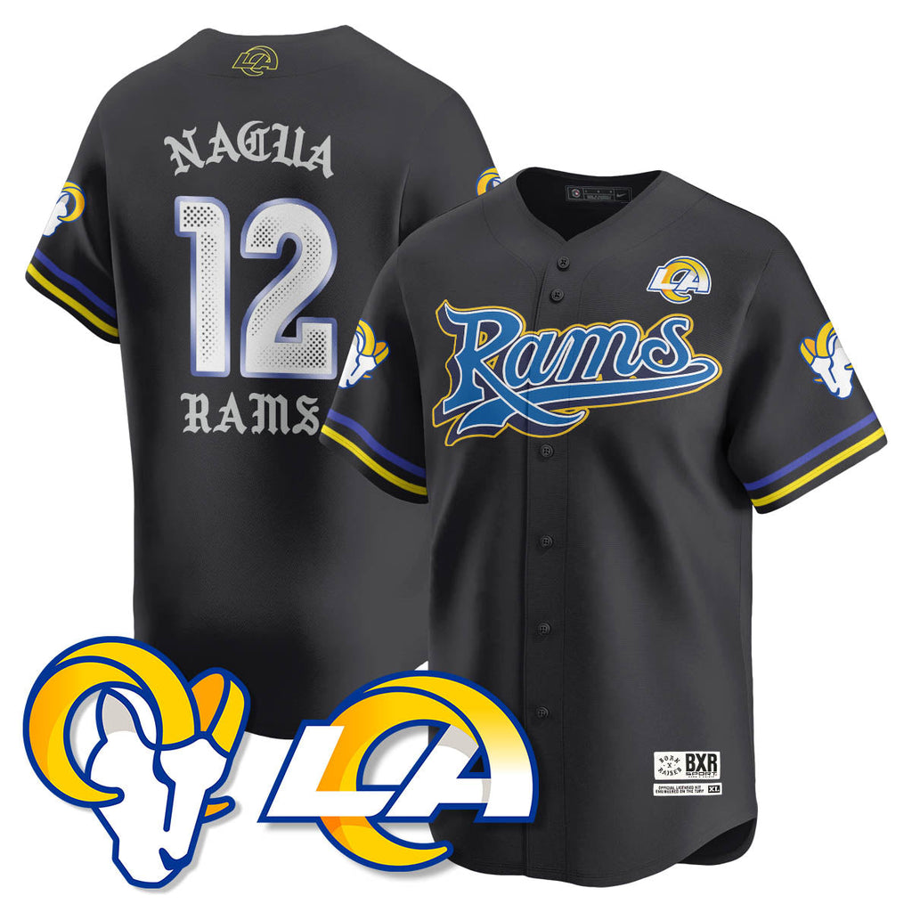 LAR Born x Raised Baseball Men Jersey - All Stitched
